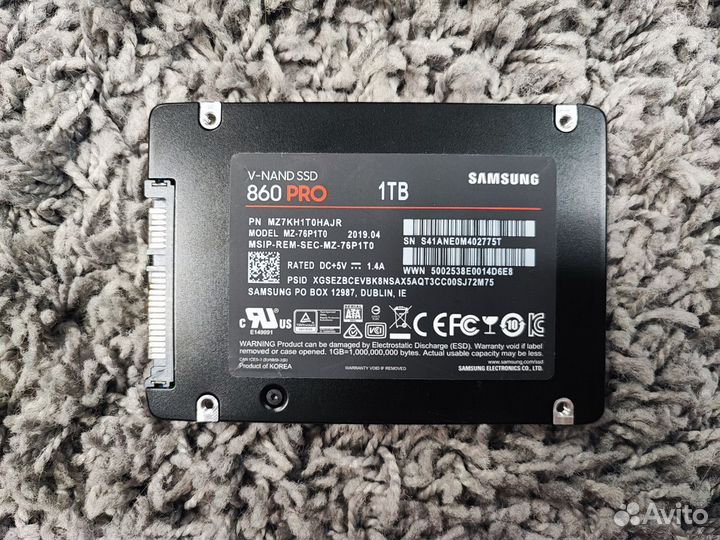 SSD 1 Tb 860 PRO Samsung