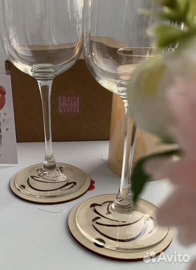 Подставка под горячее под чашку, комплект 2 штуки