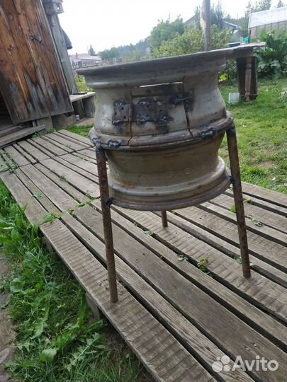 Печь для казана самодельная надёжно сваренная