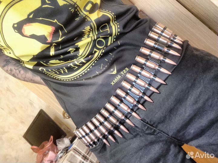 Неформальный Пояс ремень патронташ