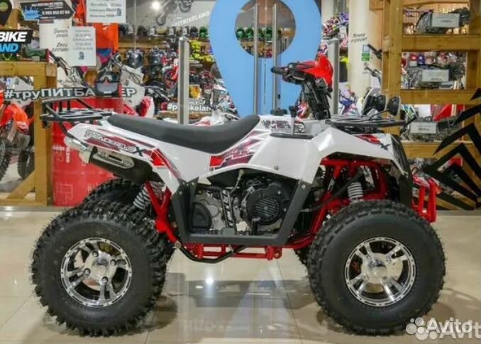 Квадроцикл Wels ATV thunder 200 EVO X бело-красный
