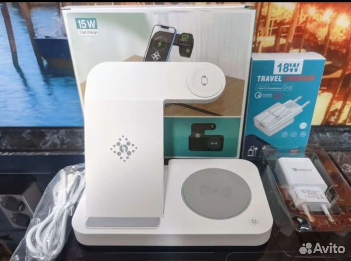 Беспроводная быстрая зарядка Док станция iPhone