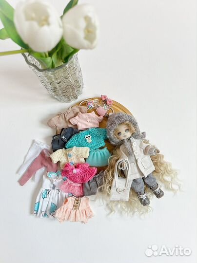 Эко кукла с набором одежды