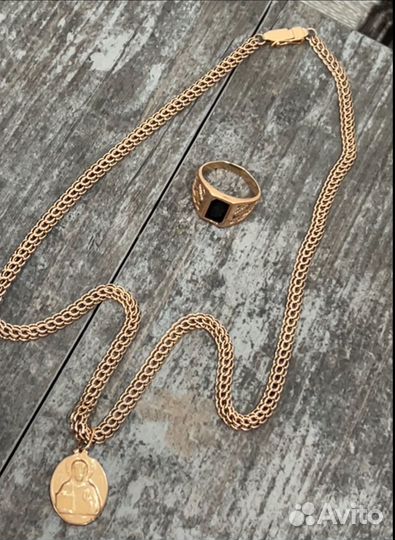 Цепь золотая мужская
