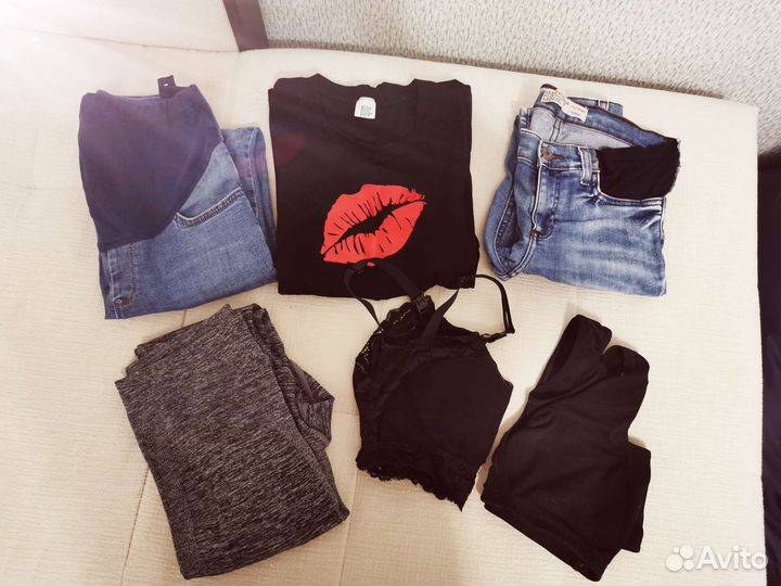 Вещи для беременной пакетом 42 (S). 7 вещей