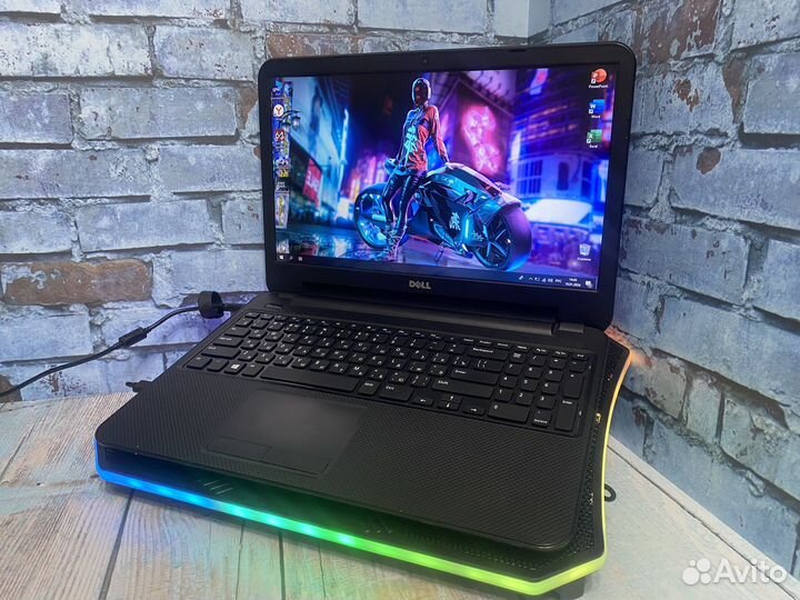 Ноутбук dell для работы intel/6Gb/SSD+HHD
