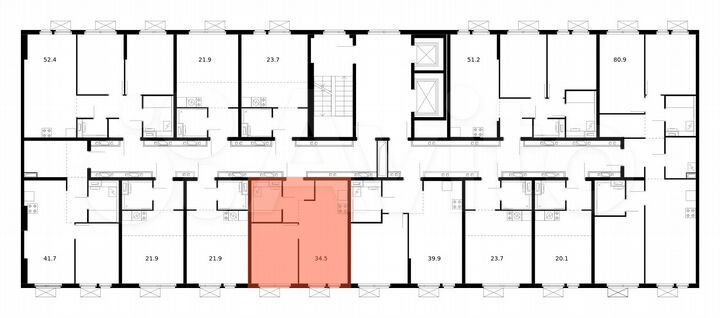 1-к. квартира, 34,5 м², 2/14 эт.