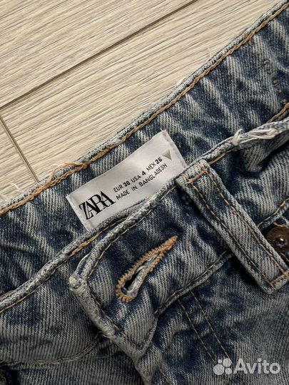 Джинсы zara regular fit прямые 36 размер