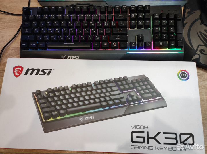 Игровая клавиатура MSI GK30