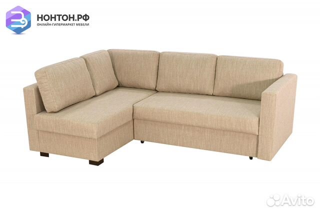 Диван угловой дельфин Джессика 2 бежевый