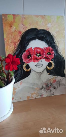 Картина акрил, холст