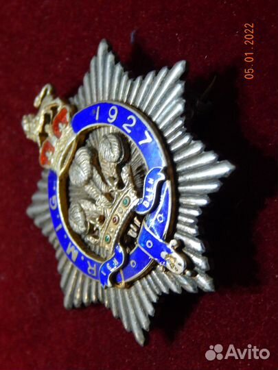 Rmig, Steward, 1927 год, Англия, масонская медаль