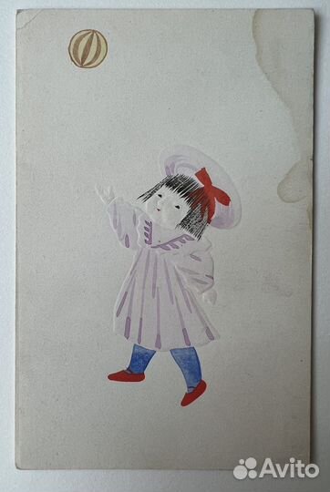 Антикварная открытка / Япония 19-20 в