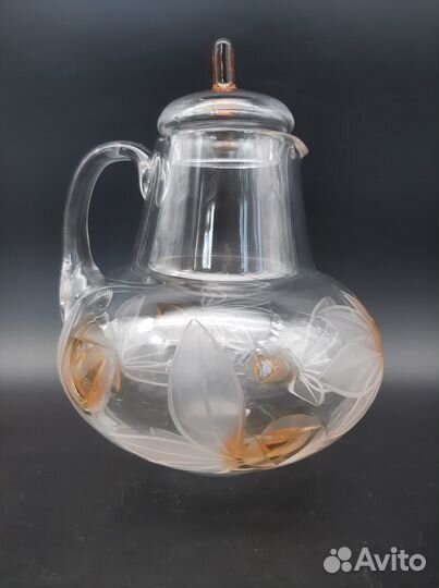 Хрустальный кувшин лхзс Розы.Пыльд