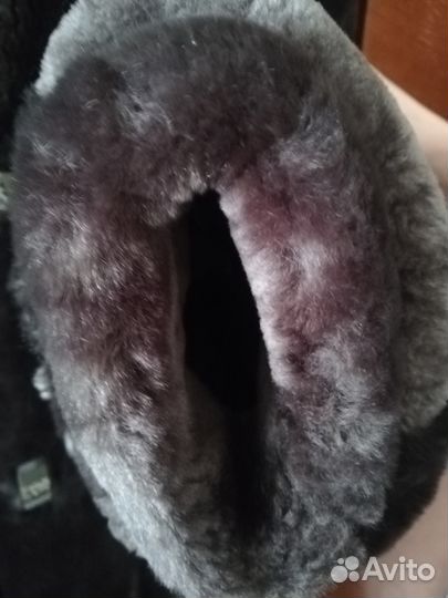 Шуба мутоновая натуральная б/у 4 раза 48 размер