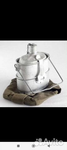 Котелок армейский с фляжкой