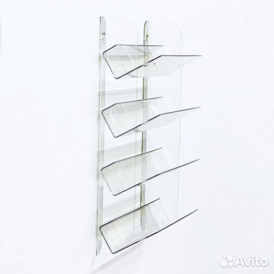 Полка для гель лаков на стену наклонная 308х370х97