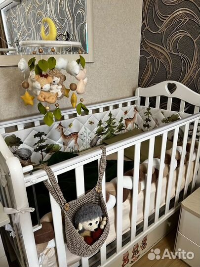 Бортики в детскую кроватку и коса