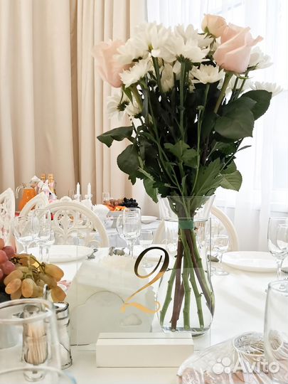 Номерки на столы гостей