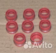 Сальник клапанов маз (силикон красный) (к-т 8шт.)