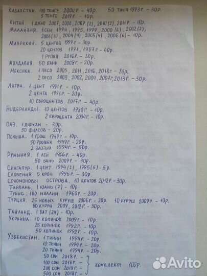 Иностранные монеты