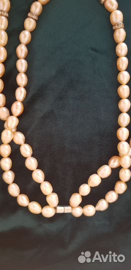 Бусы из натурального жемчуга