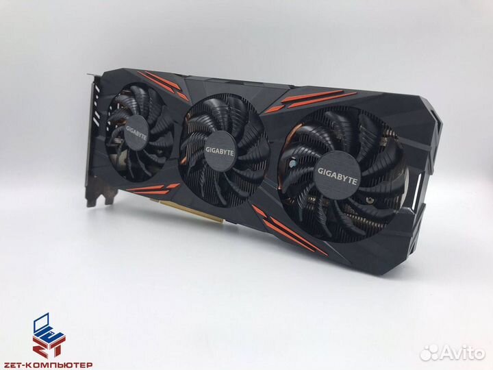 Видеокарта 8Гб Gigabyte GTX 1070TI gaming гарантия