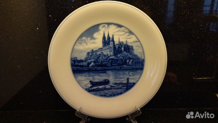 Тарелка декоративная, настенная.31см мейсен meiss