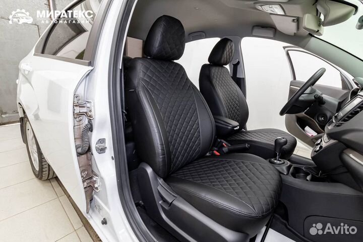 Авточехлы Лада Веста / Экокожа Ромб