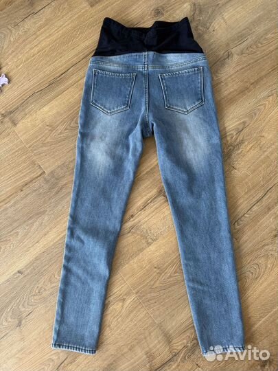 Джинсы для беременных на флисе 42