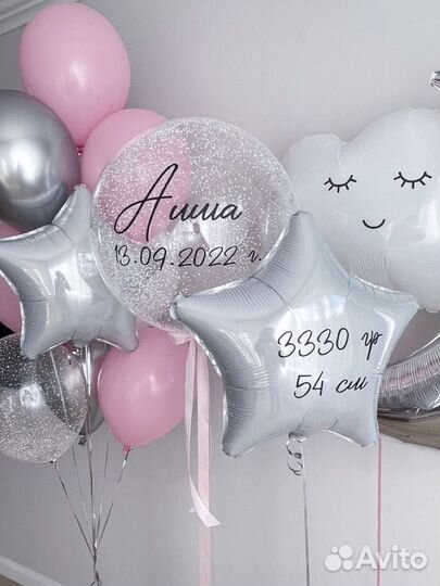 Гелиевые шары на выписку