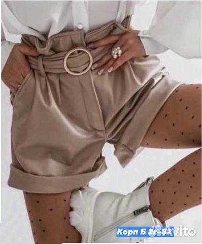 Кожаные шорты