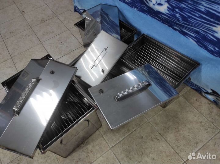 Коптильня горячего копчения из нержавейки