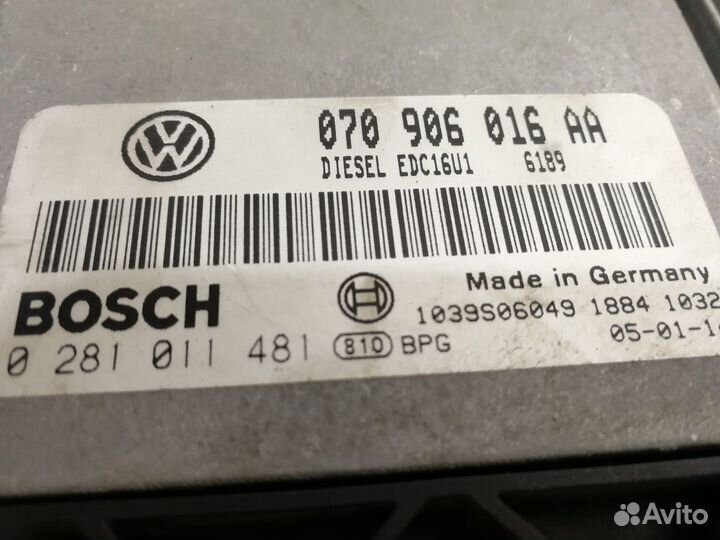 Эбу двигателя Volkswagen Touareg 5.0 TDI V10