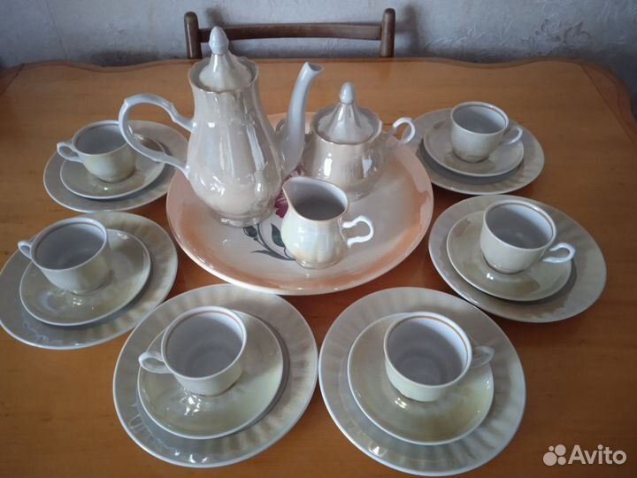 Кофейный и Чайный сервизы СССР Винтаж