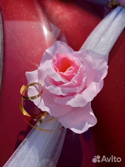 Свадебная лента для машины