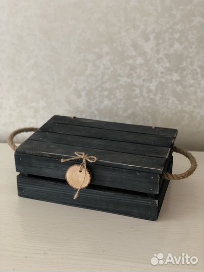 Ящик деревянный подарочный