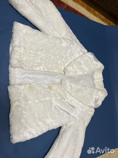 Меховое болеро свадебная шубка, размер 50