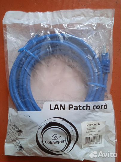 Кабель патч-корд штекер - штекер 8р8с RJ45