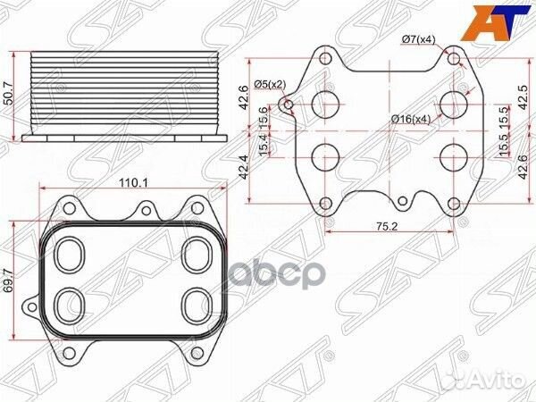 Радиатор масляный audi A1 10/A3 03/A4 07/A5