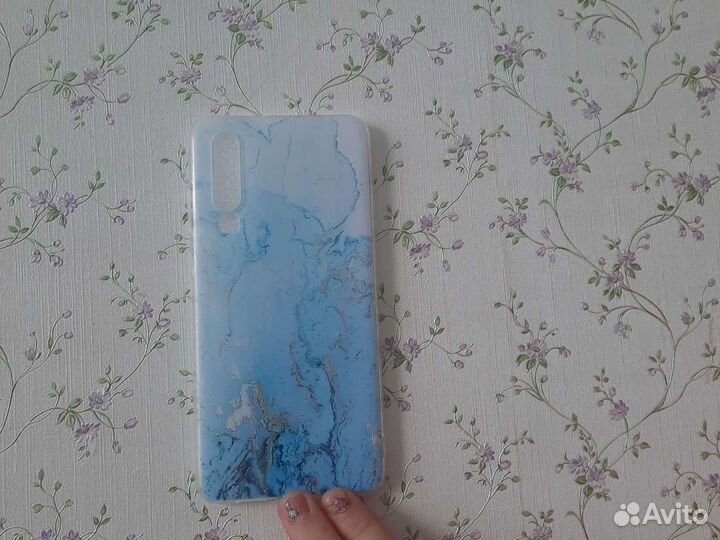 Чехол на huawei p30 Голубой мрамор или поменяю на