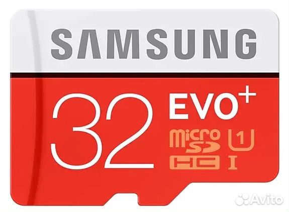 Карта памяти Samsung EVO Plus microSD 32гб