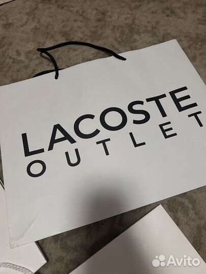 3 бумажных пакета lacoste оригинал