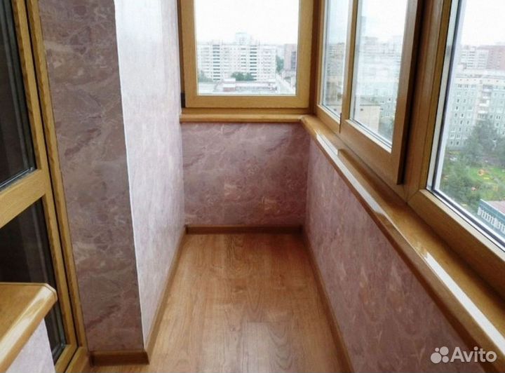 Пластиковый балкон с установкой