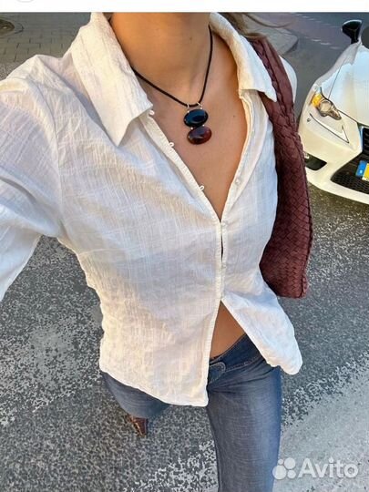 Рубашка блуза weekday xs