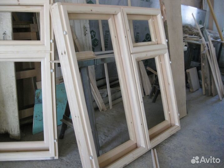 Окна деревянные не устанавливались, цена за одно