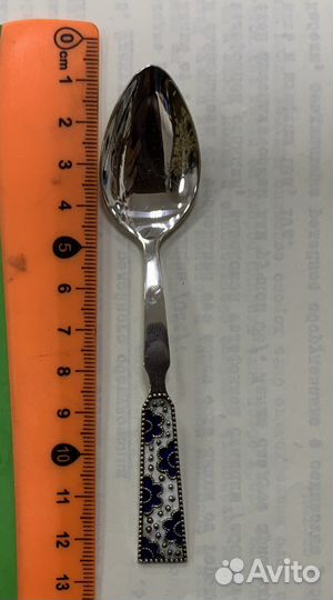 Серебренная кофейная ложечка, на зубок