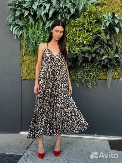 Летний сарафан леопард Италия Joleen