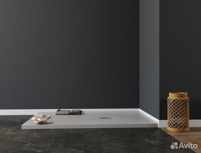 Душевой поддон Aquanet Pleasure 120x90 серый