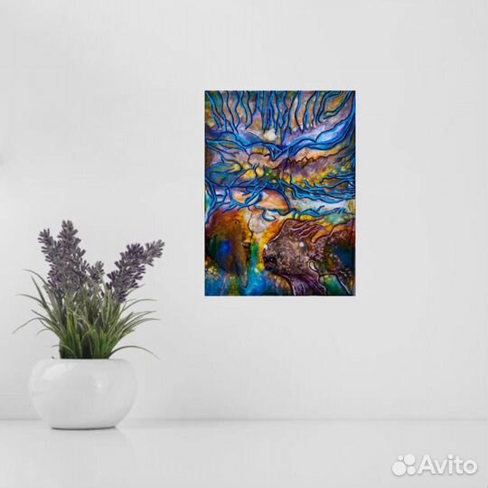 Картина Fluid Art, Психоделик, 30-40 см